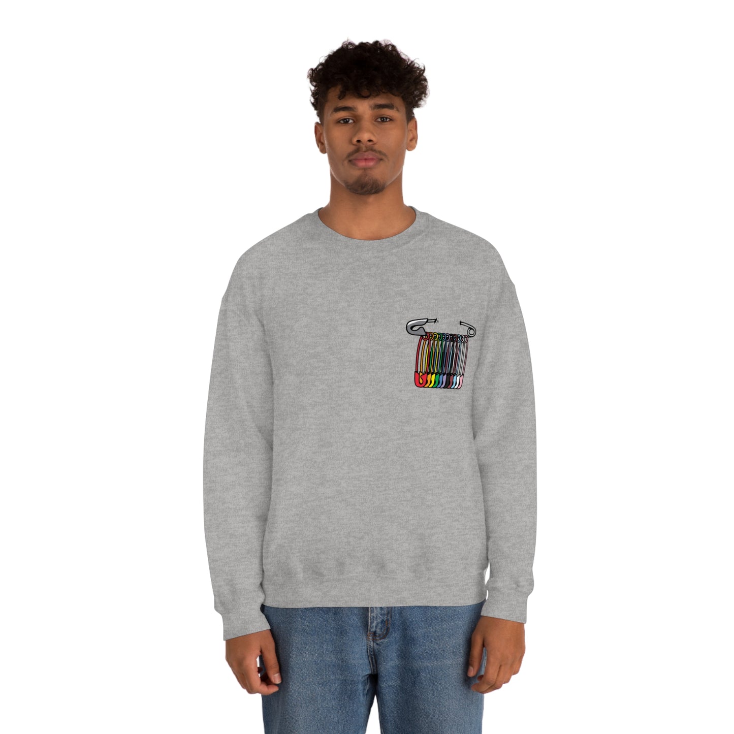 SAFEty Pin Crewneck Sweatshirt