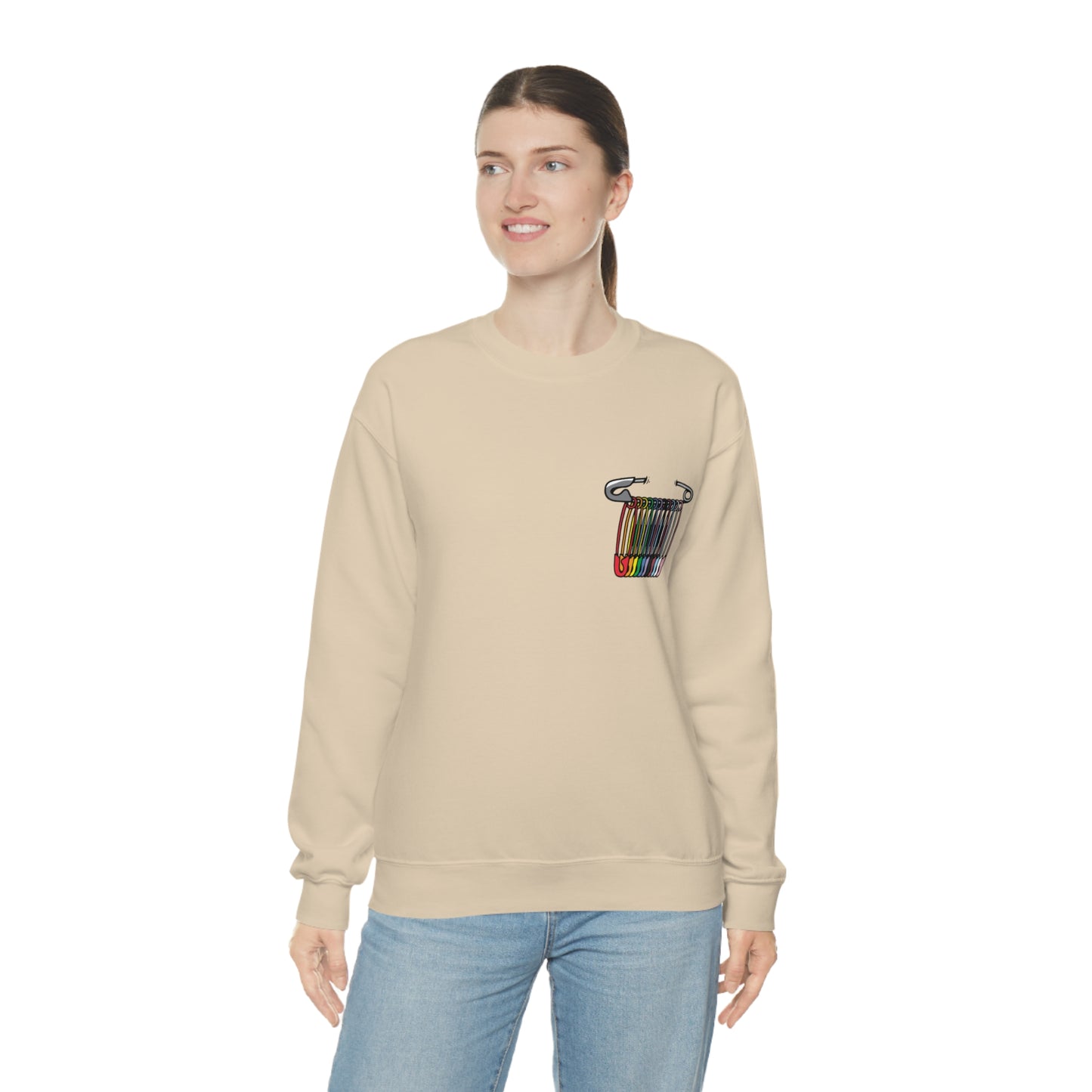 SAFEty Pin Crewneck Sweatshirt