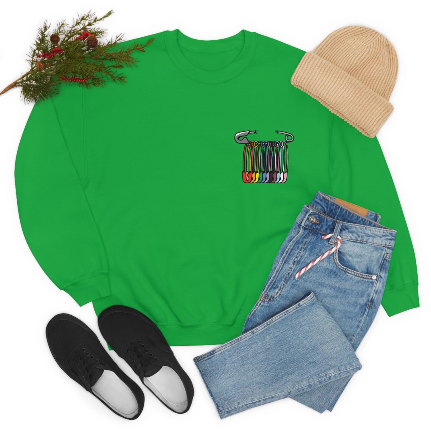 SAFEty Pin Crewneck Sweatshirt