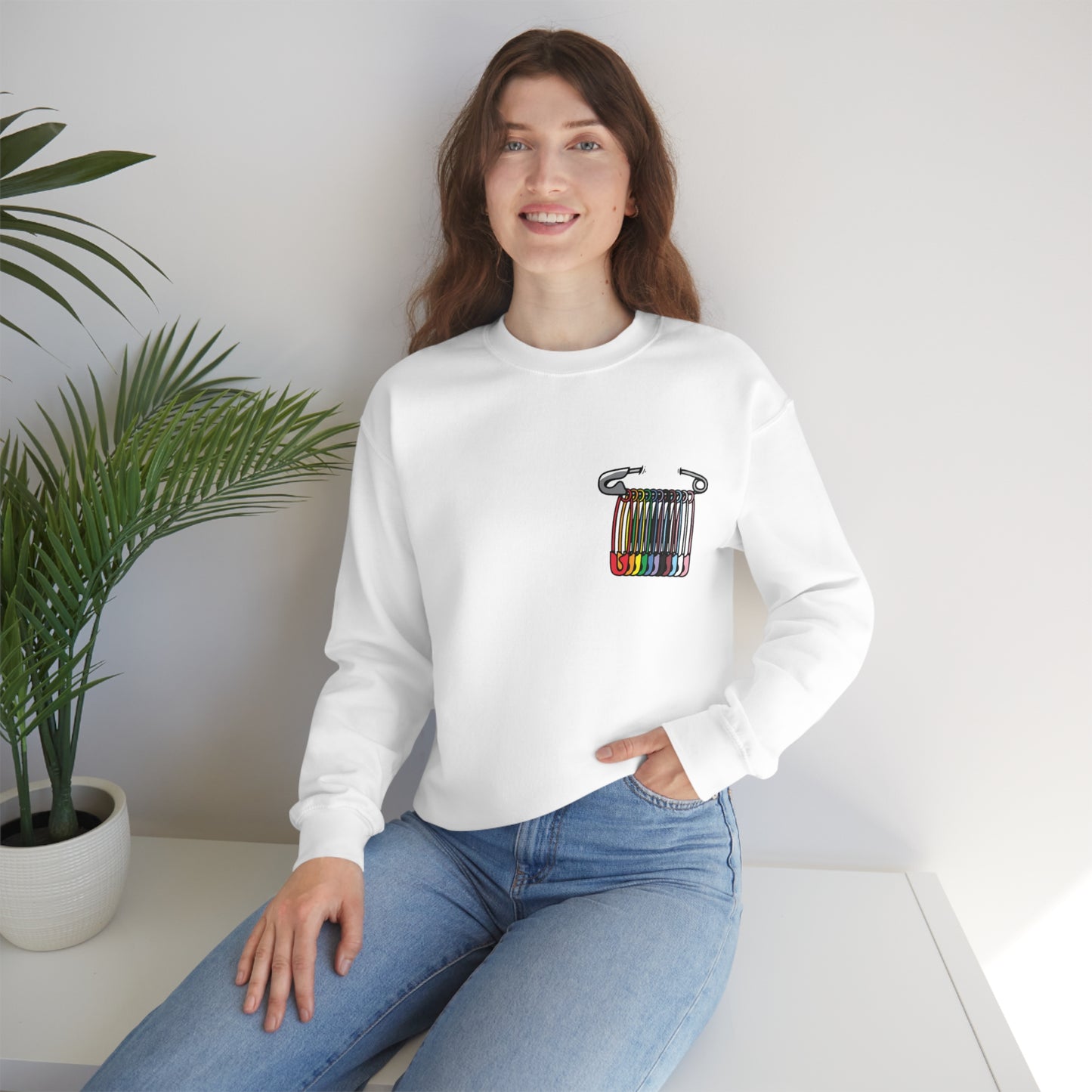 SAFEty Pin Crewneck Sweatshirt