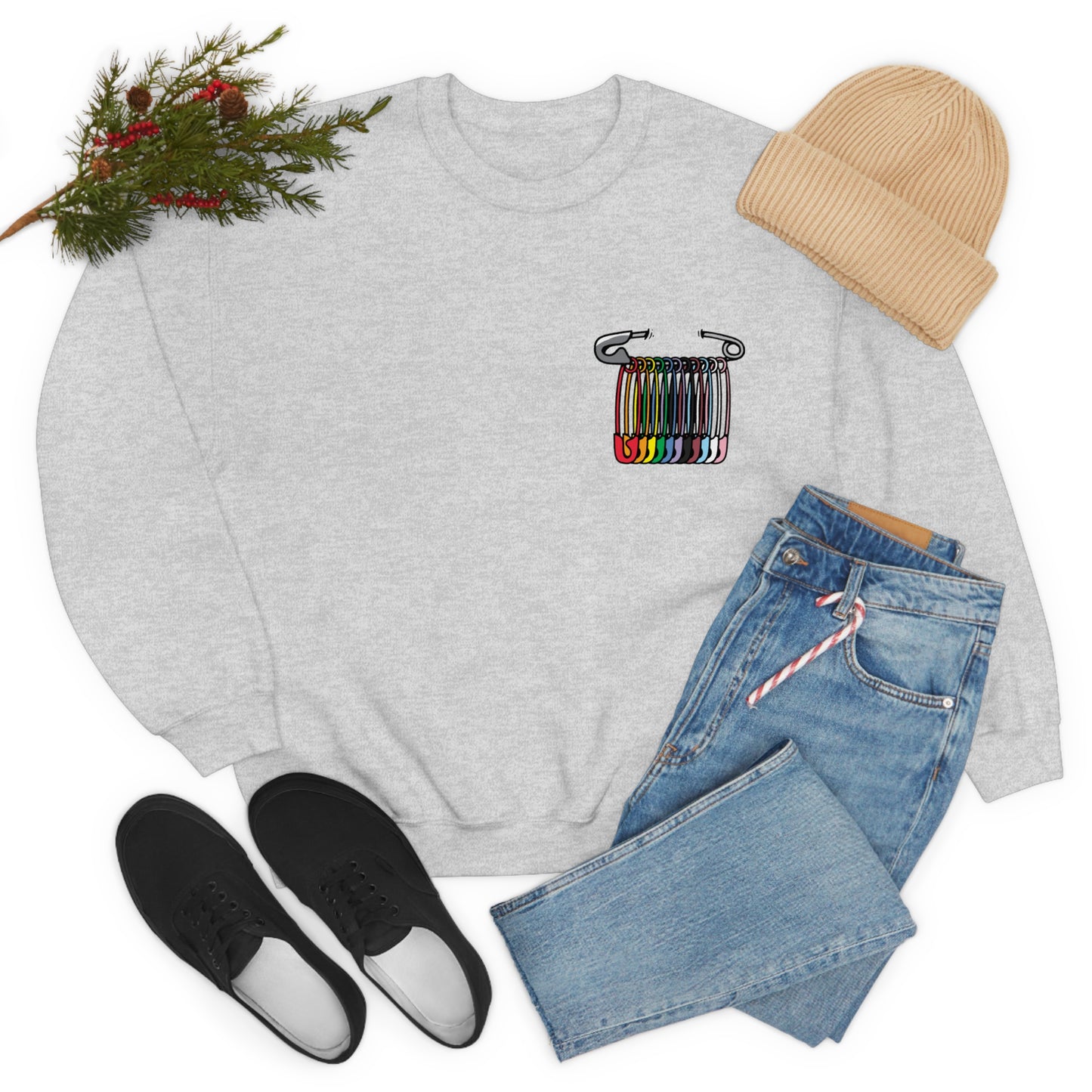 SAFEty Pin Crewneck Sweatshirt