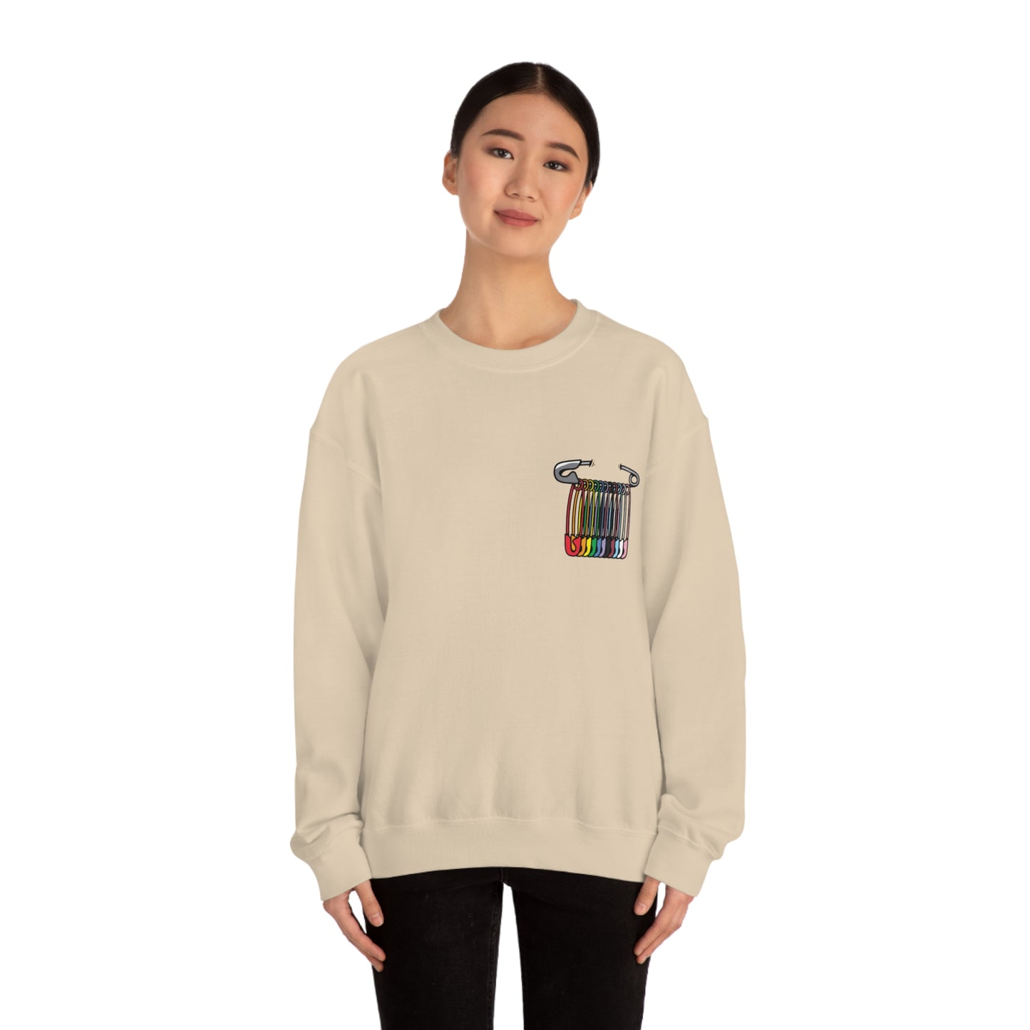 SAFEty Pin Crewneck Sweatshirt