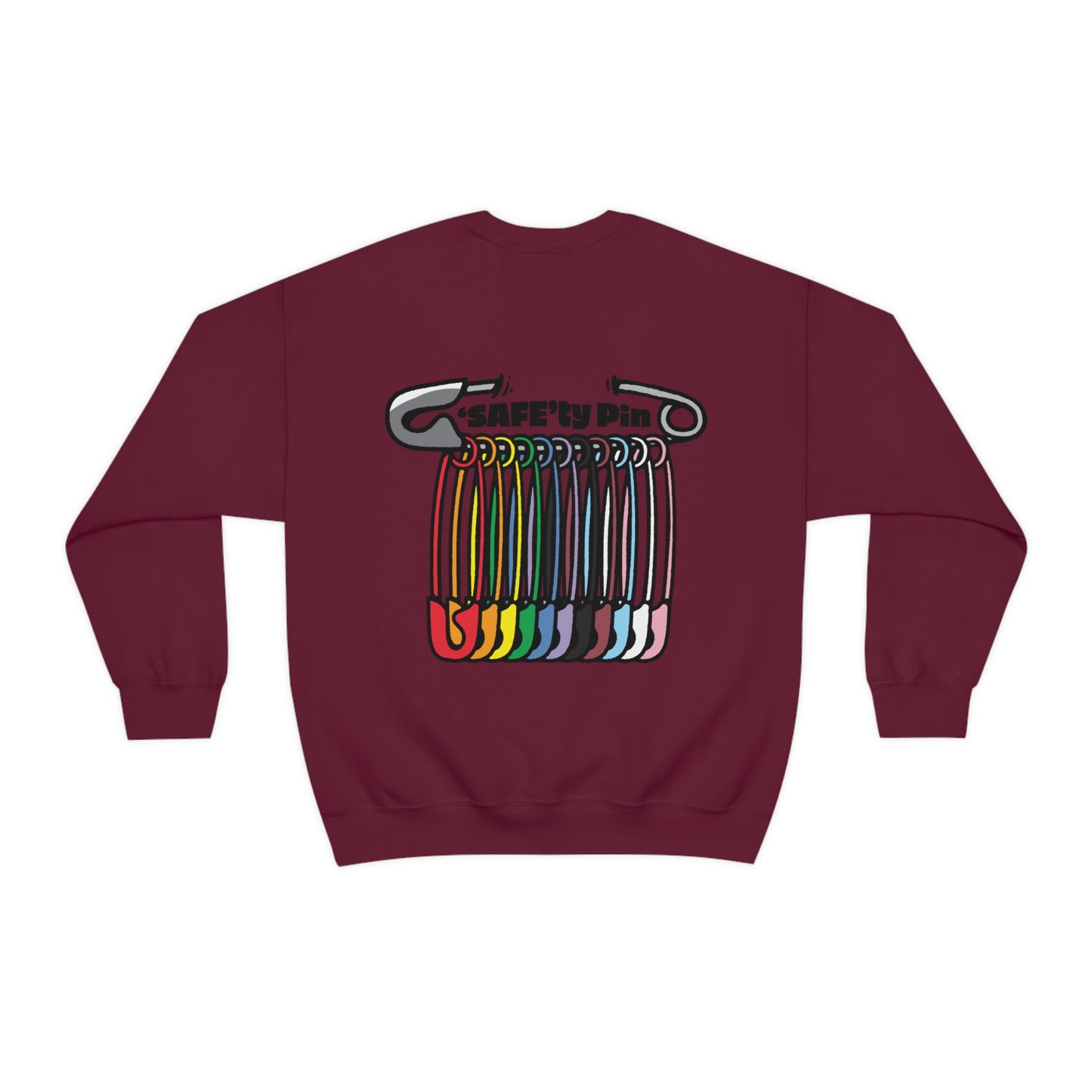 SAFEty Pin Crewneck Sweatshirt