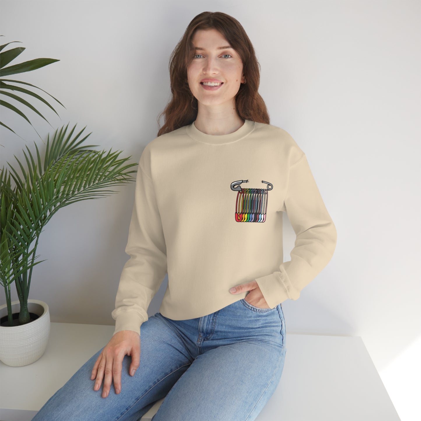 SAFEty Pin Crewneck Sweatshirt