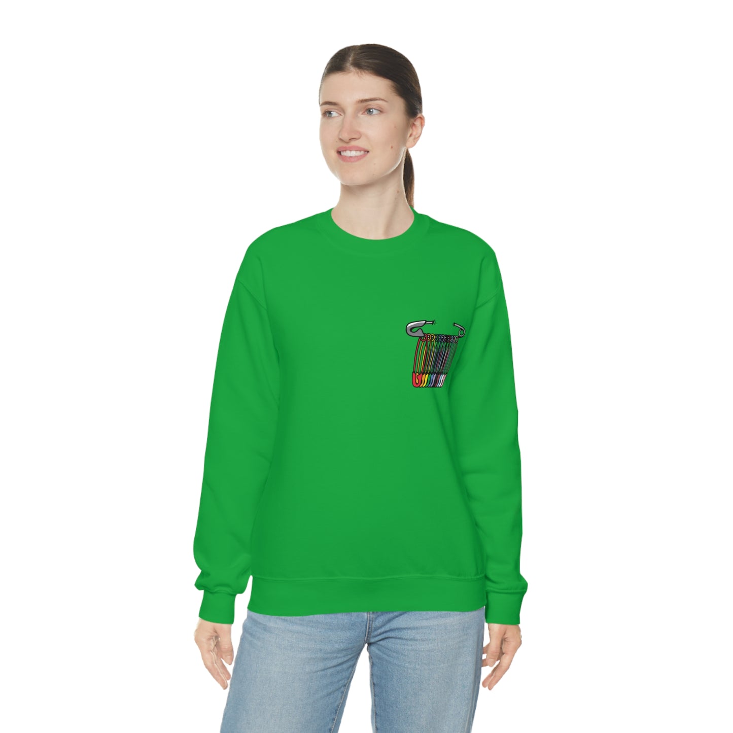 SAFEty Pin Crewneck Sweatshirt