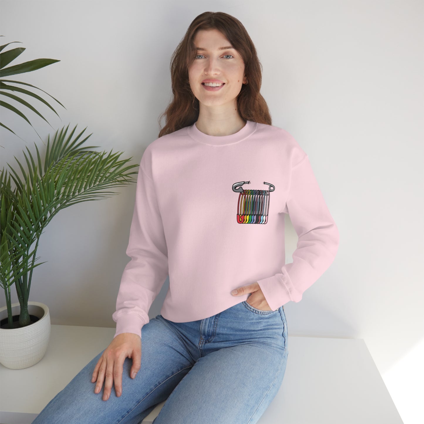 SAFEty Pin Crewneck Sweatshirt