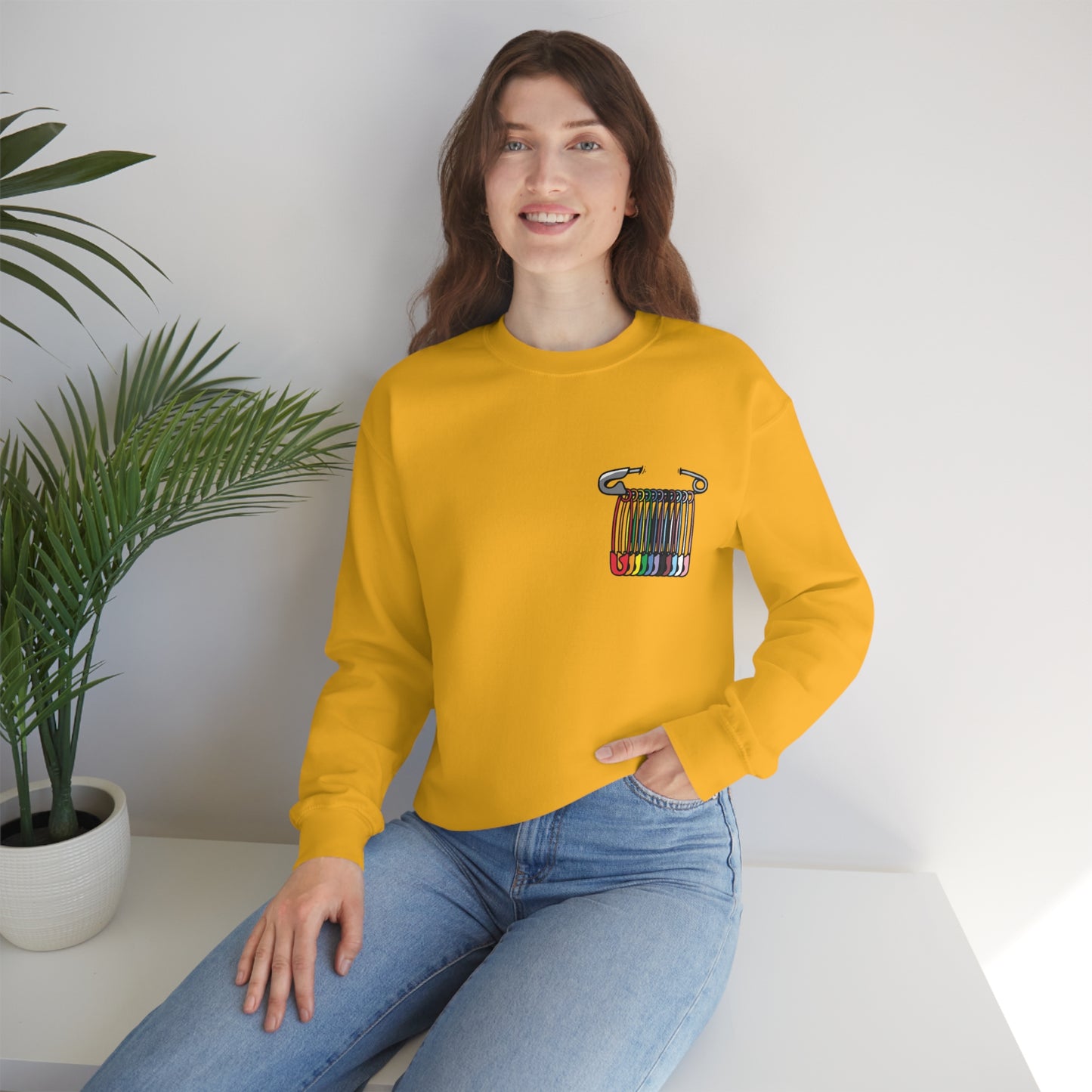 SAFEty Pin Crewneck Sweatshirt