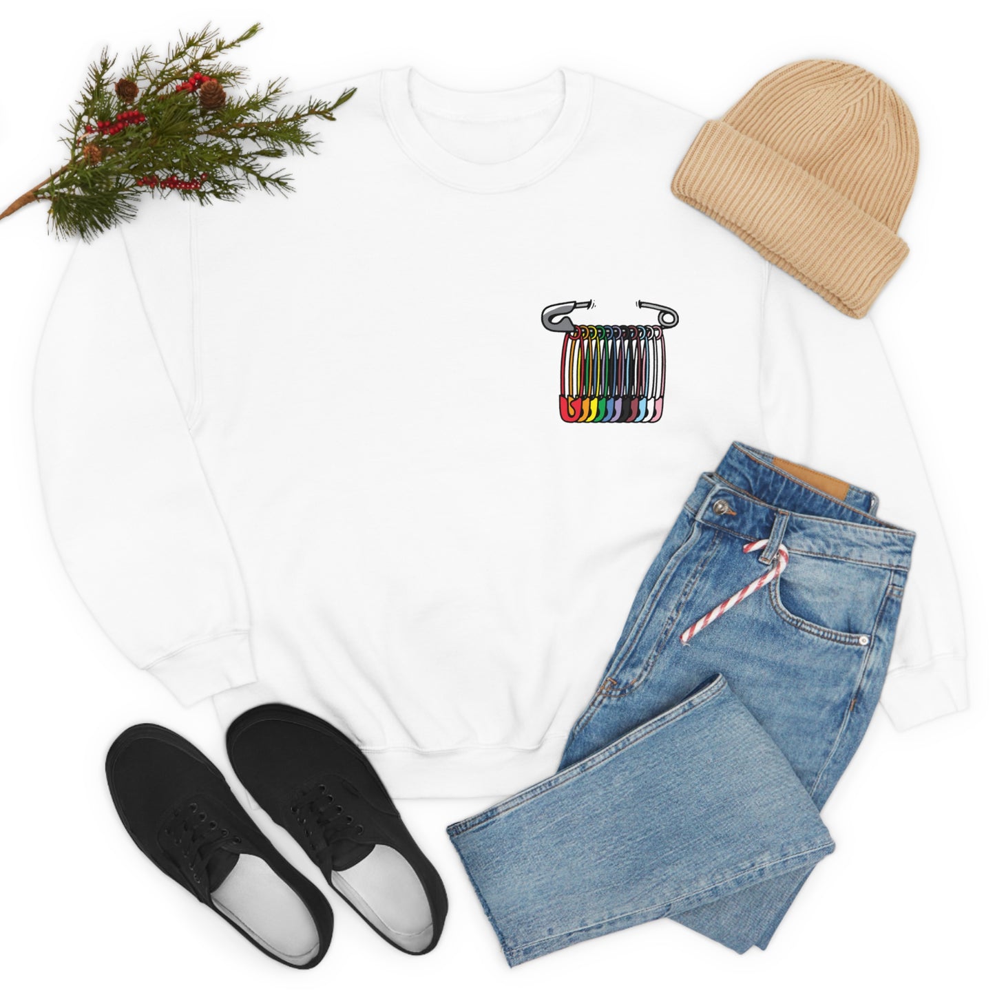 SAFEty Pin Crewneck Sweatshirt