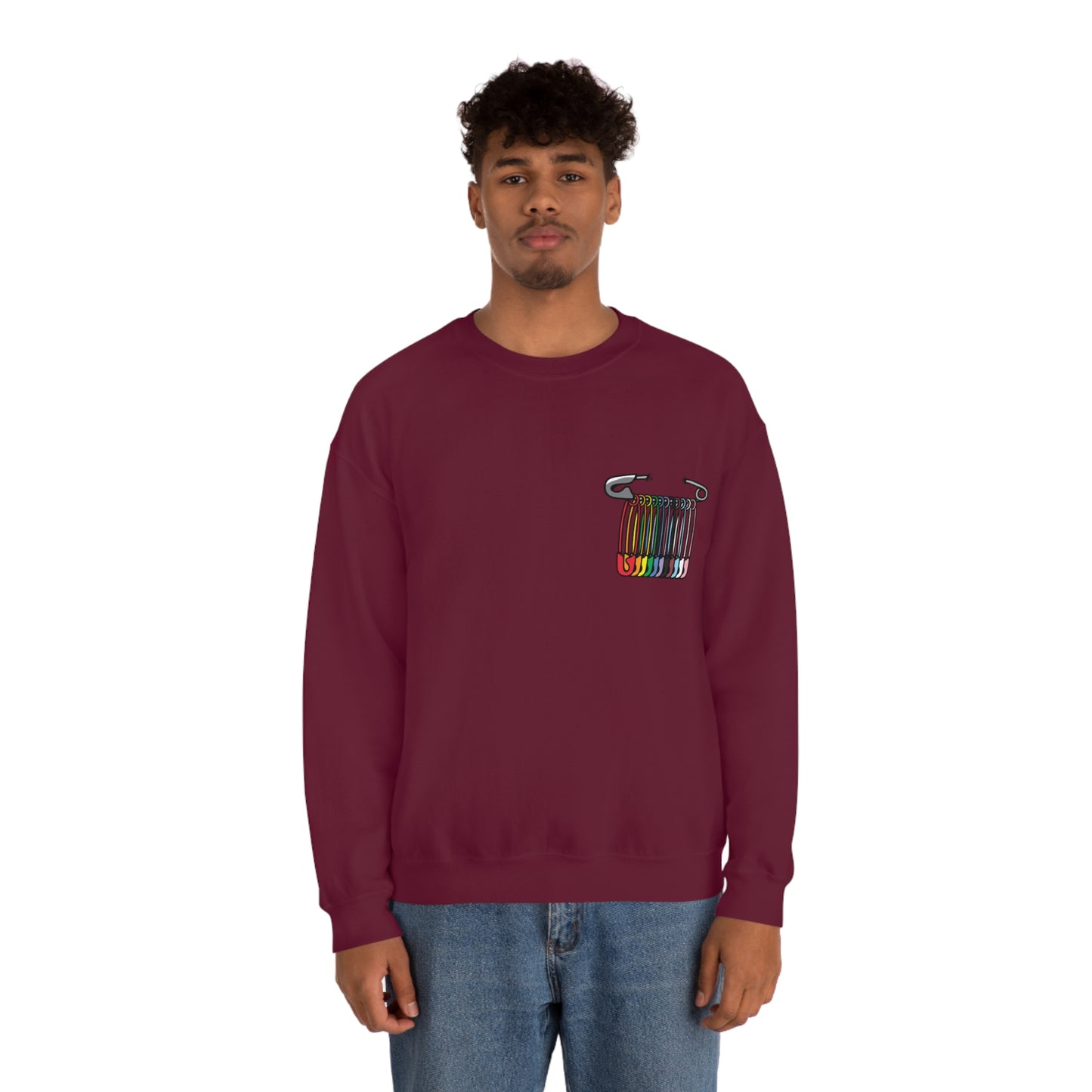 SAFEty Pin Crewneck Sweatshirt
