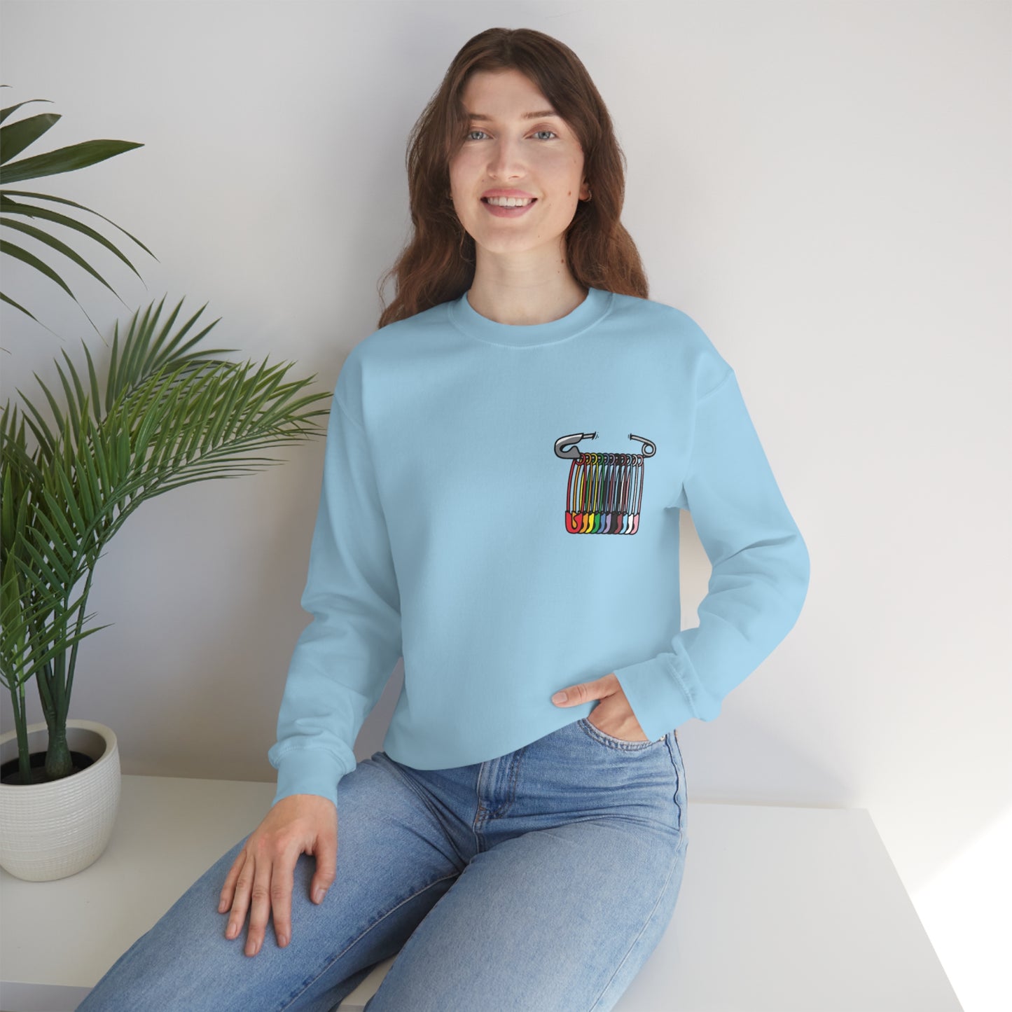 SAFEty Pin Crewneck Sweatshirt