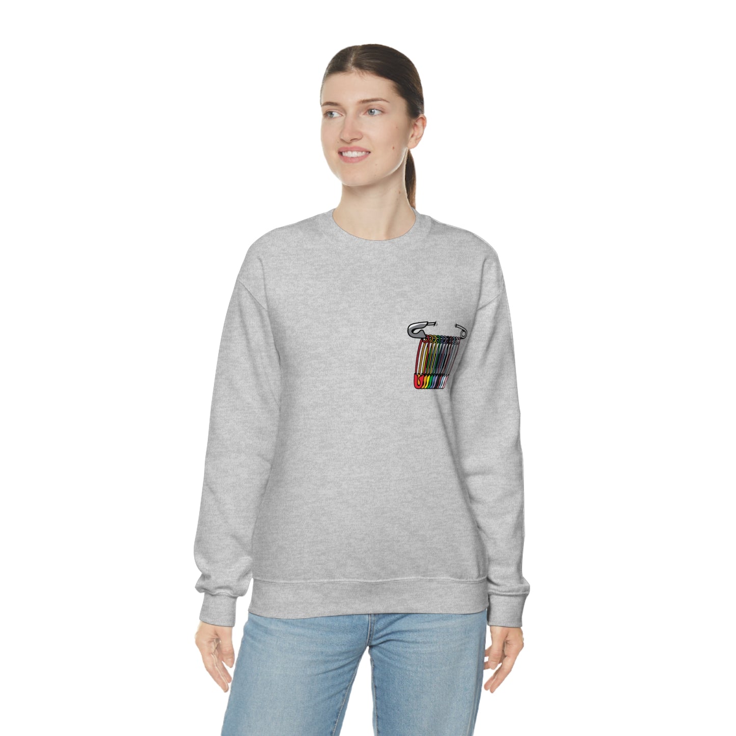 SAFEty Pin Crewneck Sweatshirt