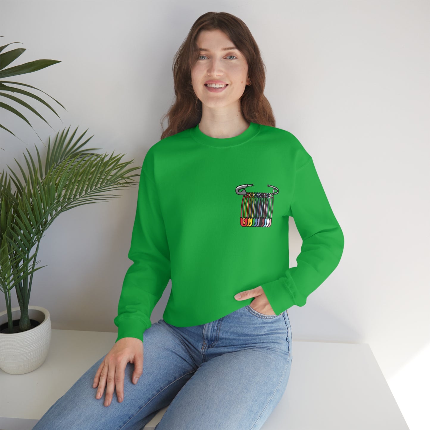 SAFEty Pin Crewneck Sweatshirt