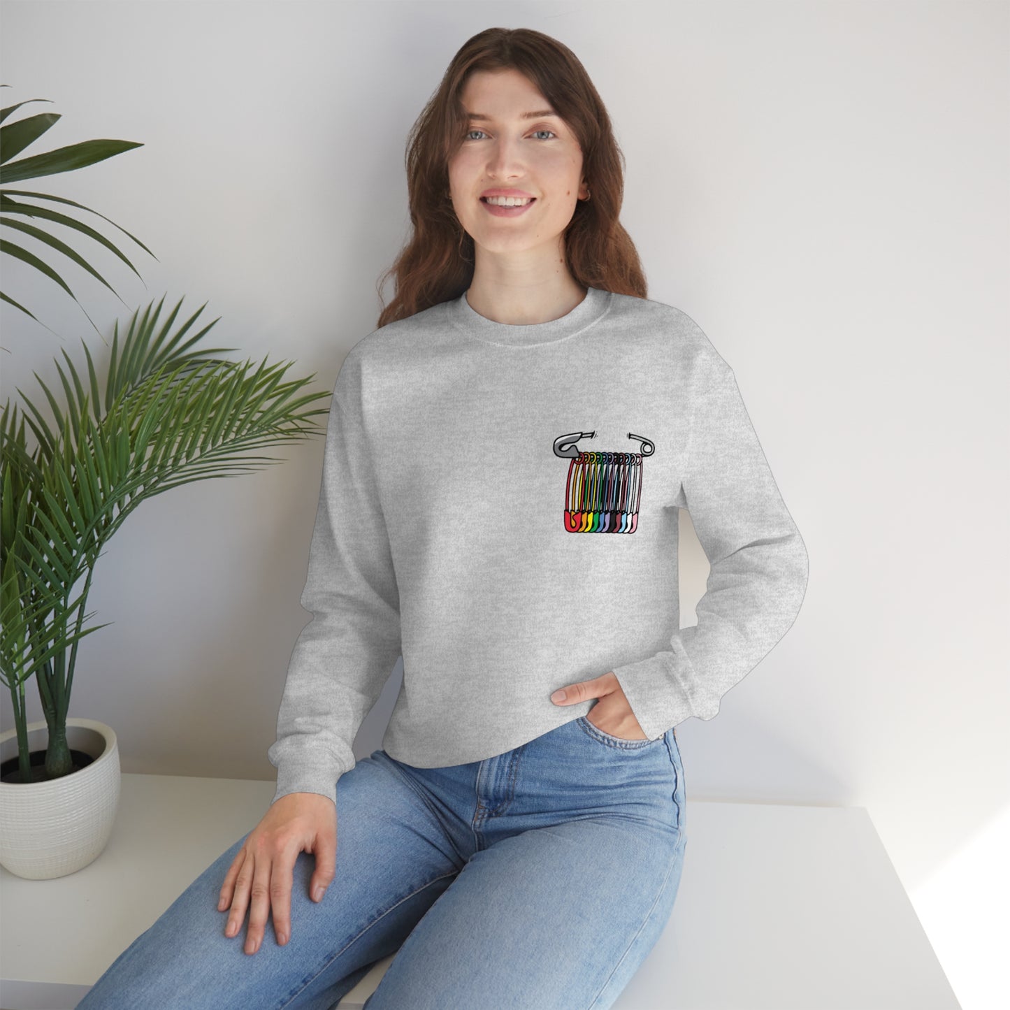 SAFEty Pin Crewneck Sweatshirt