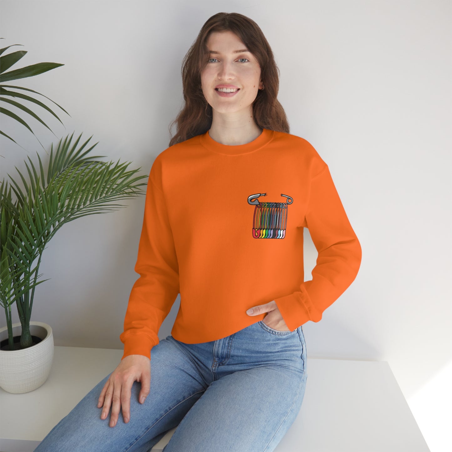 SAFEty Pin Crewneck Sweatshirt