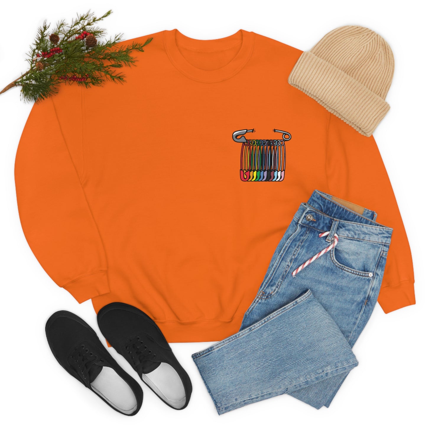 SAFEty Pin Crewneck Sweatshirt