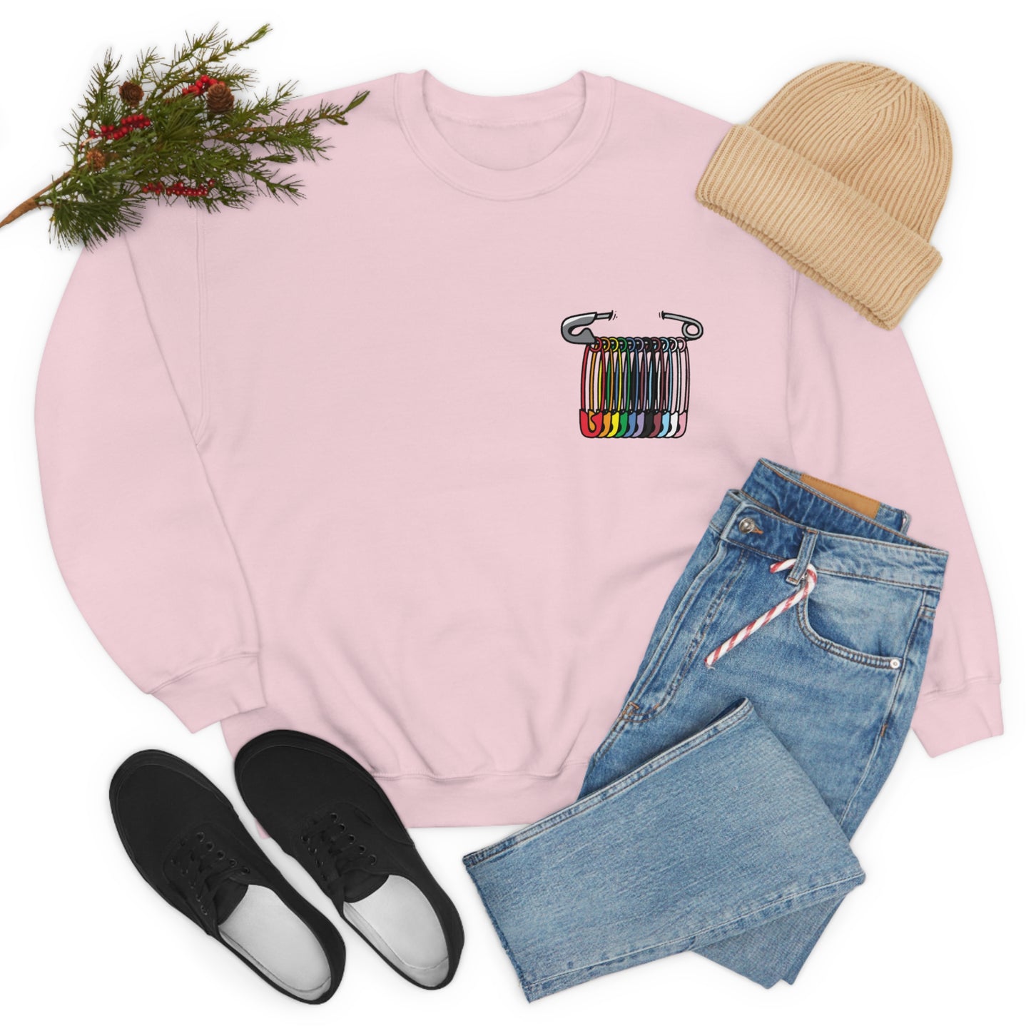 SAFEty Pin Crewneck Sweatshirt