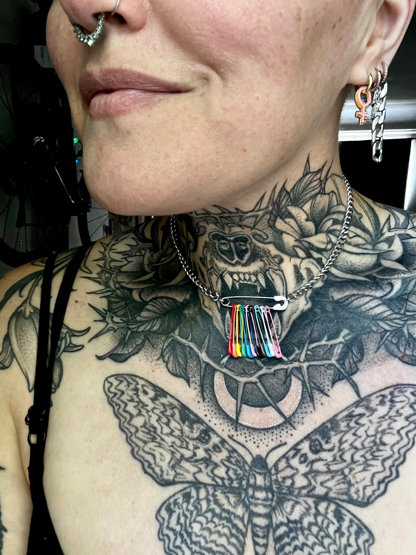 ‘SAFE’ty Pin Necklace