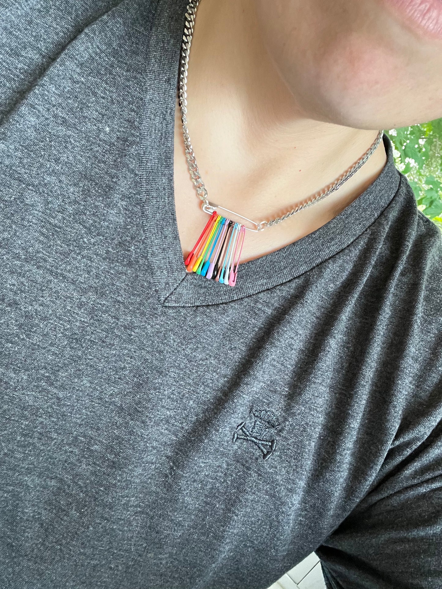 ‘SAFE’ty Pin Necklace