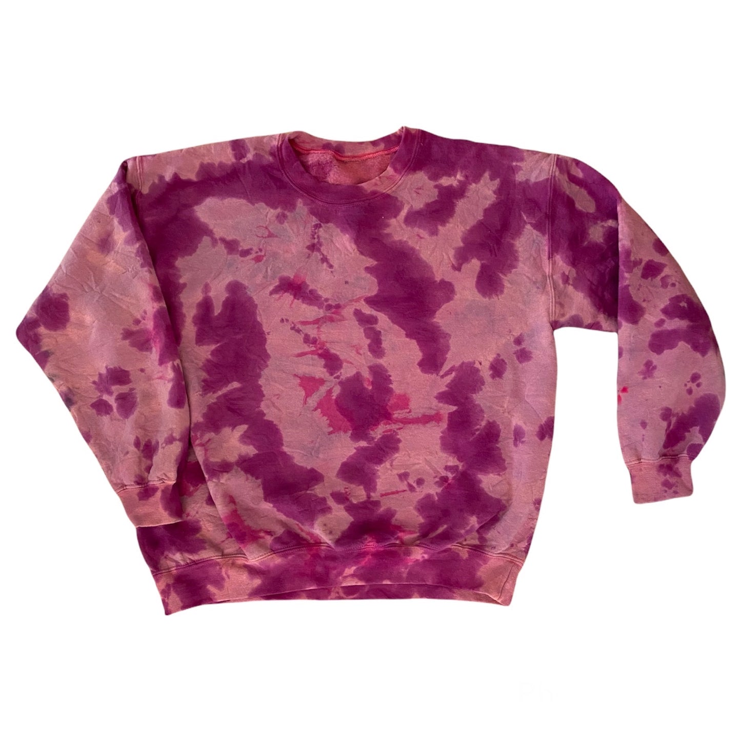 Scrunch Ice Dyed Crew Neck Sweatshirt